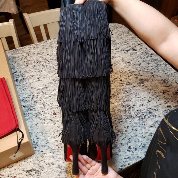 NEW Christian Louboutin Boot Lionne Suede Boot - Picture 5 of 13